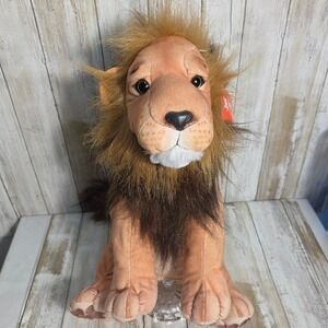 Wild Republic Lion Plush Stuffed Animal Realistic Mane Tan Brown 12 Inch NWT